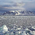 <desc>Jesienią zatoki w fiordach są pełne gruzu lodowego z cielących się lodowców. [<link>www.arktyka.org.pl</link>]</desc>